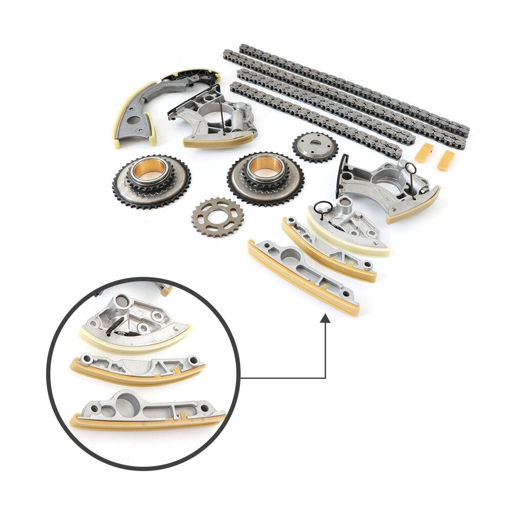 Engine Timing Chain Kit Gears for Audi Q5 A6 3.2 3.0 V6 for A8 S8 4.0 V8 CCAA CALA