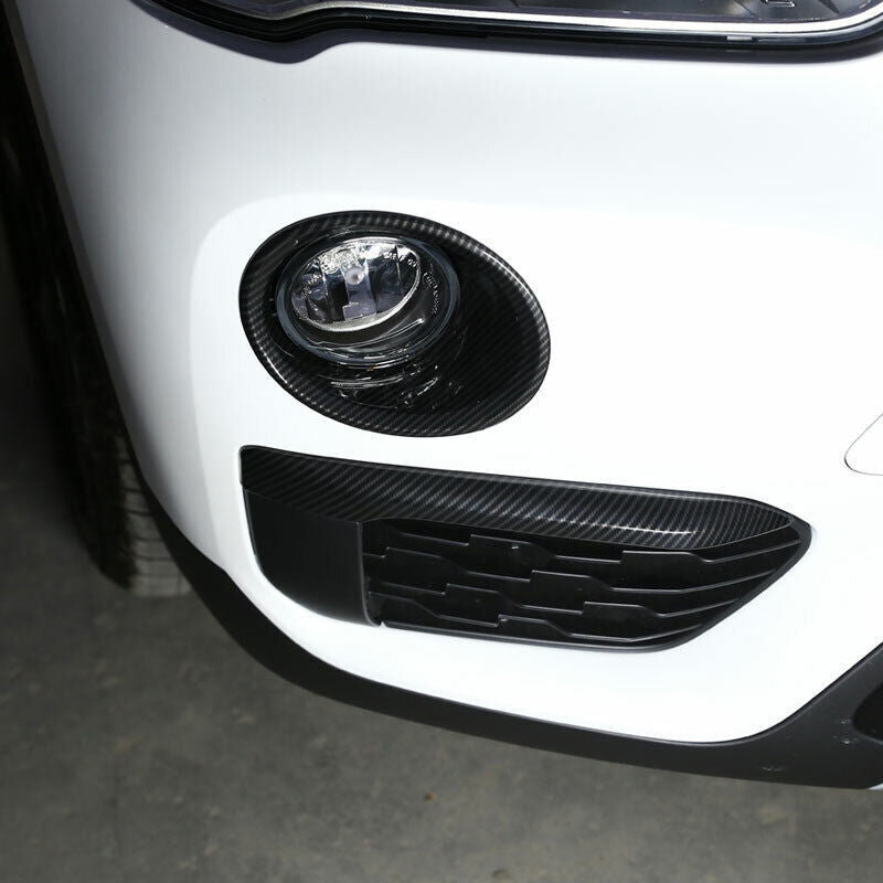 for BMW X1 F48 2016 2017-2019 2pcs black Car Front Fog Light Lamp Cover Trim