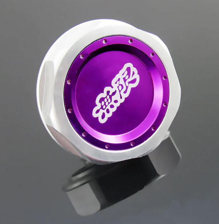 Suitable for JDM Mugen engine oil filler cap, purple, suitable for Honda for Civic Jazz CR-V for Acura