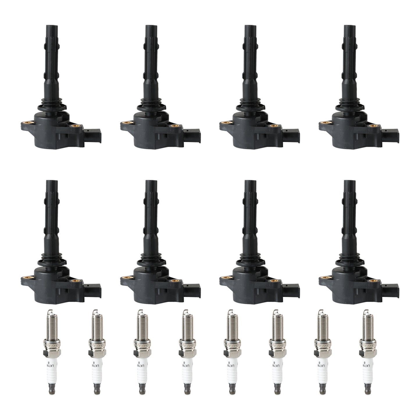6X Ignition Coils 6X Iridium Spark plugs for Mercedes-Benz C300 E350 UF535