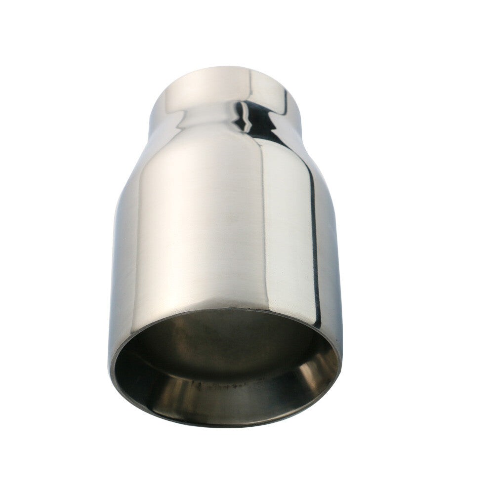 2.5'' Inlet Universal Stainless Steel Exhaust Muffler Tip 3.5in OD 150mm Chrome