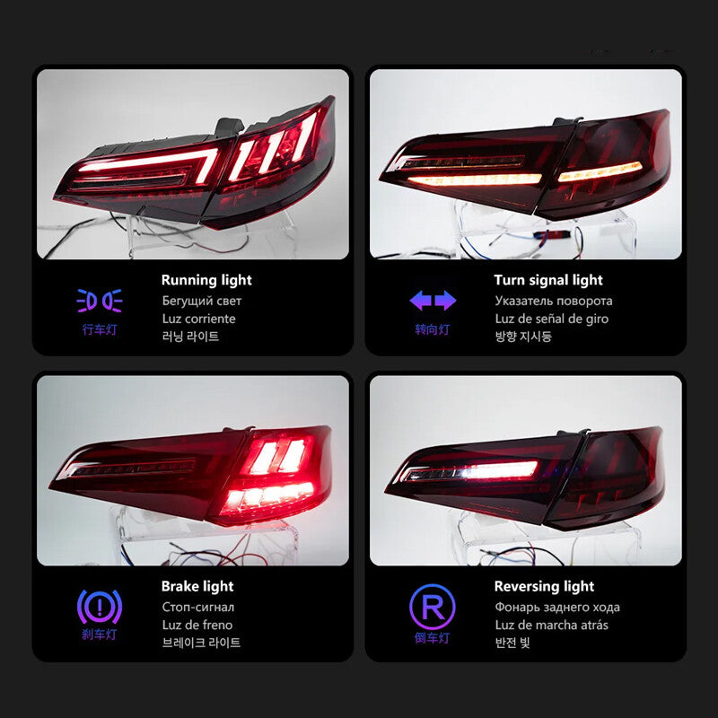 Applicable to for Audi A3 2013 - 2019 S3 Sportback Rear LED Taillights DRL Dynamic Signal Reversing