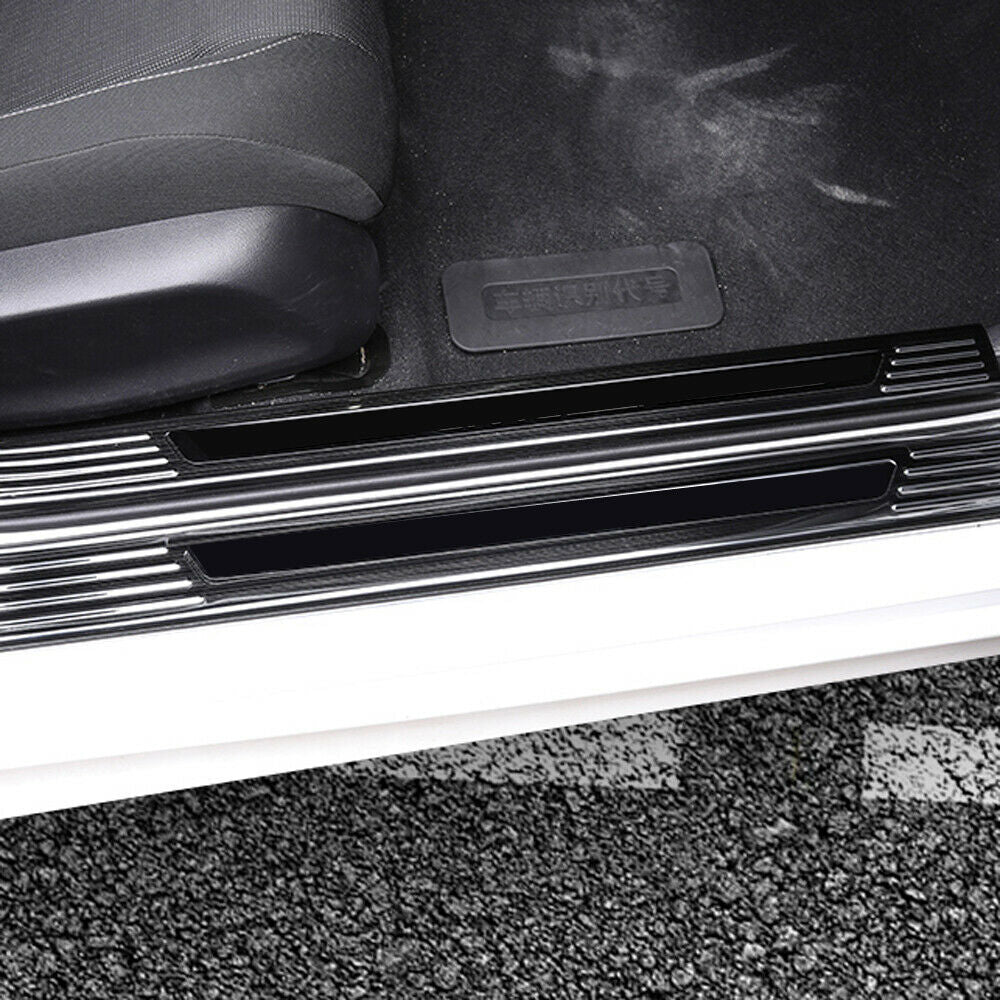 for Honda for Civic 2022-2023 Black Car Door Sill Cover Scuff Plate Protectors trim