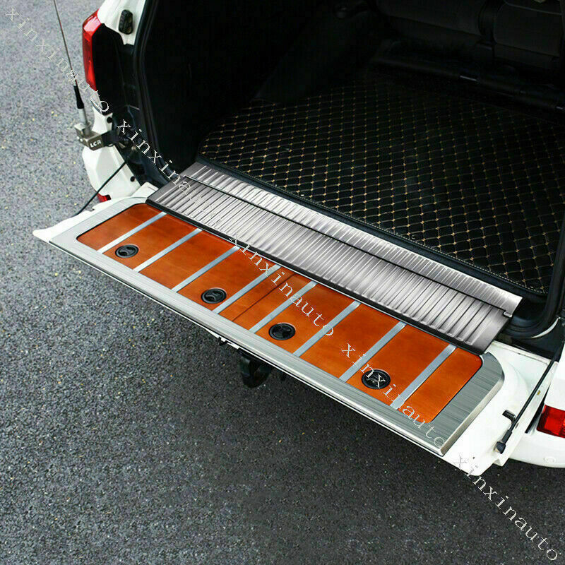 Silver Rear Trunk Tailgate Frame Molding Cover for Toyota for Land Cruiser 2008-2021