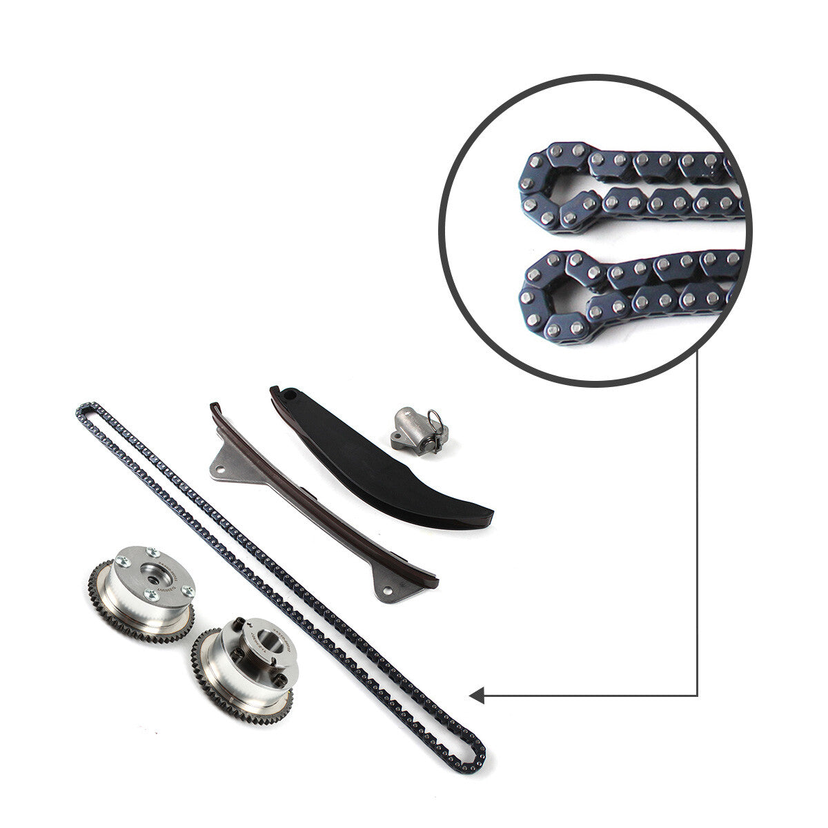 VVT Timing Chain Kit Fit For 2.0L for Hyundai for Kia for Elantra Kona Forte Cerato for Tucson