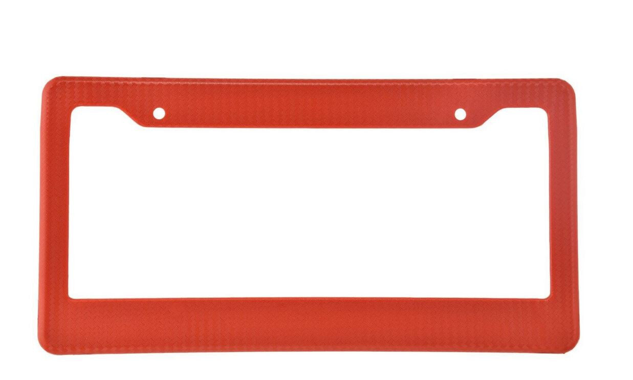Car license plate frame cover cap trunk red carbon suitable for Toyota