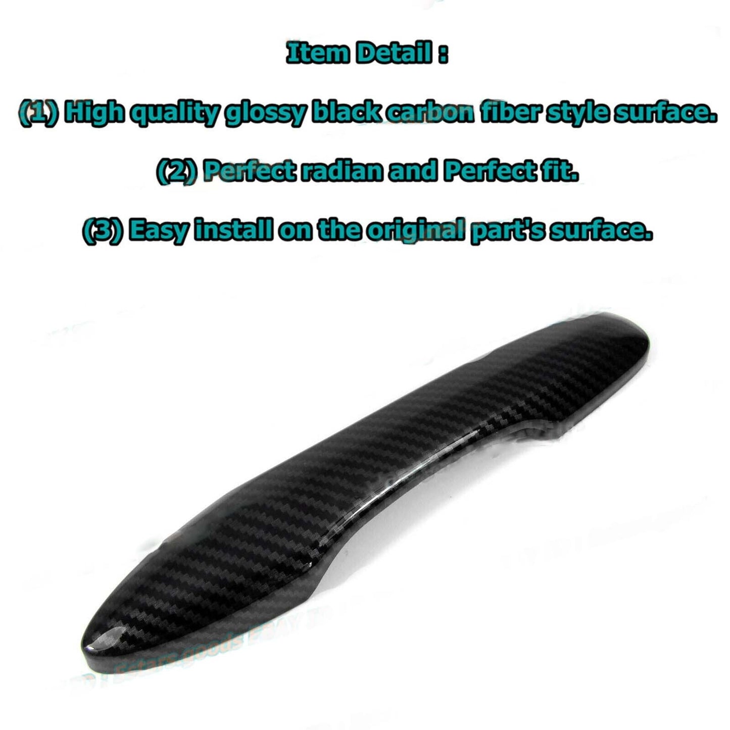For 20-23 for Toyota for Corolla Sedan Carbon Fiber Side for Smart Door Handle Cover