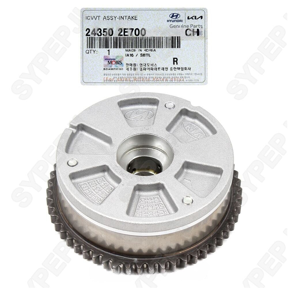 Intake and exhaust CVVT gears are compatible with 2017-22 for Hyundai - for Kia 2.0L 243502E700 243702E020 (new)