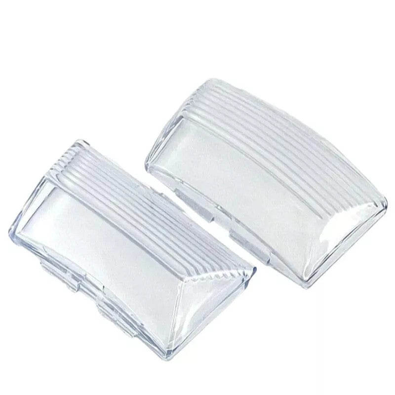 2X Clear Mud Guard Fender Tip Light Lamp Lens Cover for Harley Touring 1980-2013