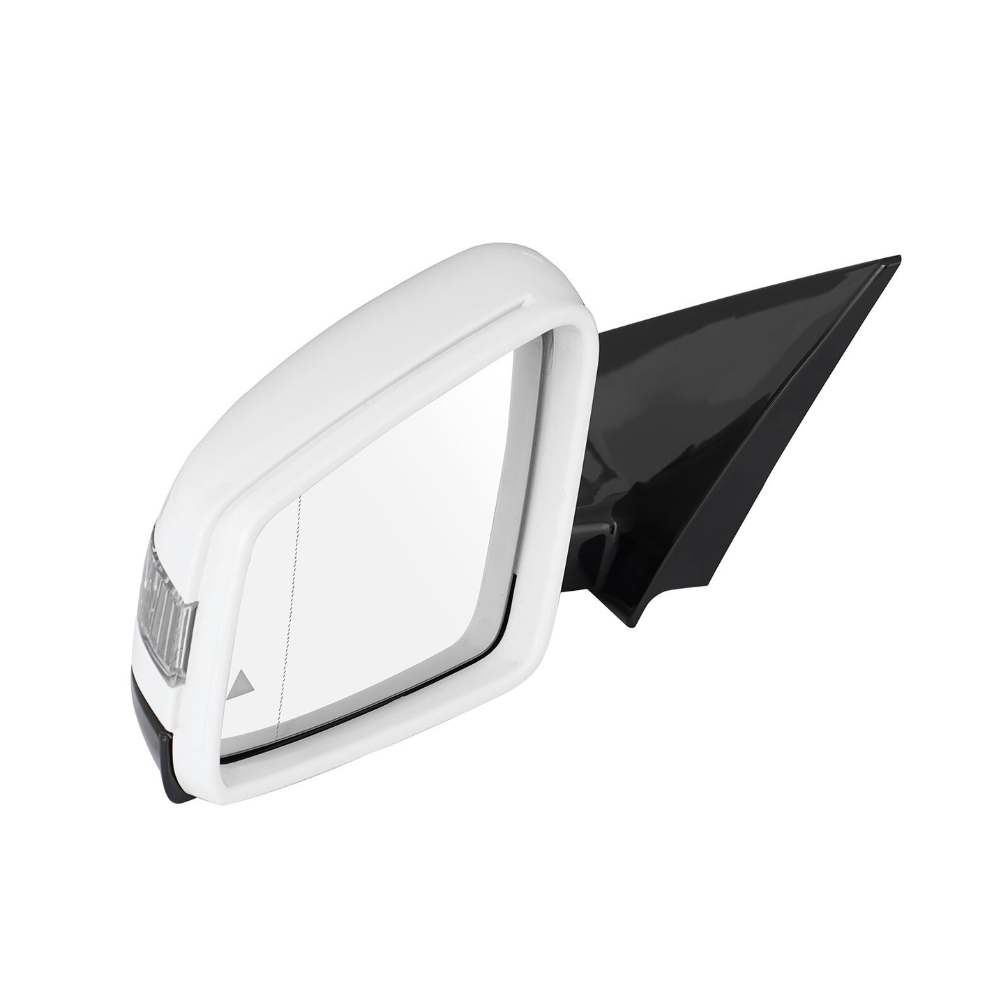 White mirrored surface with blind spot function suitable for Mercedes E350, E550, E400 Coupe - Driver (left side) - 10-17