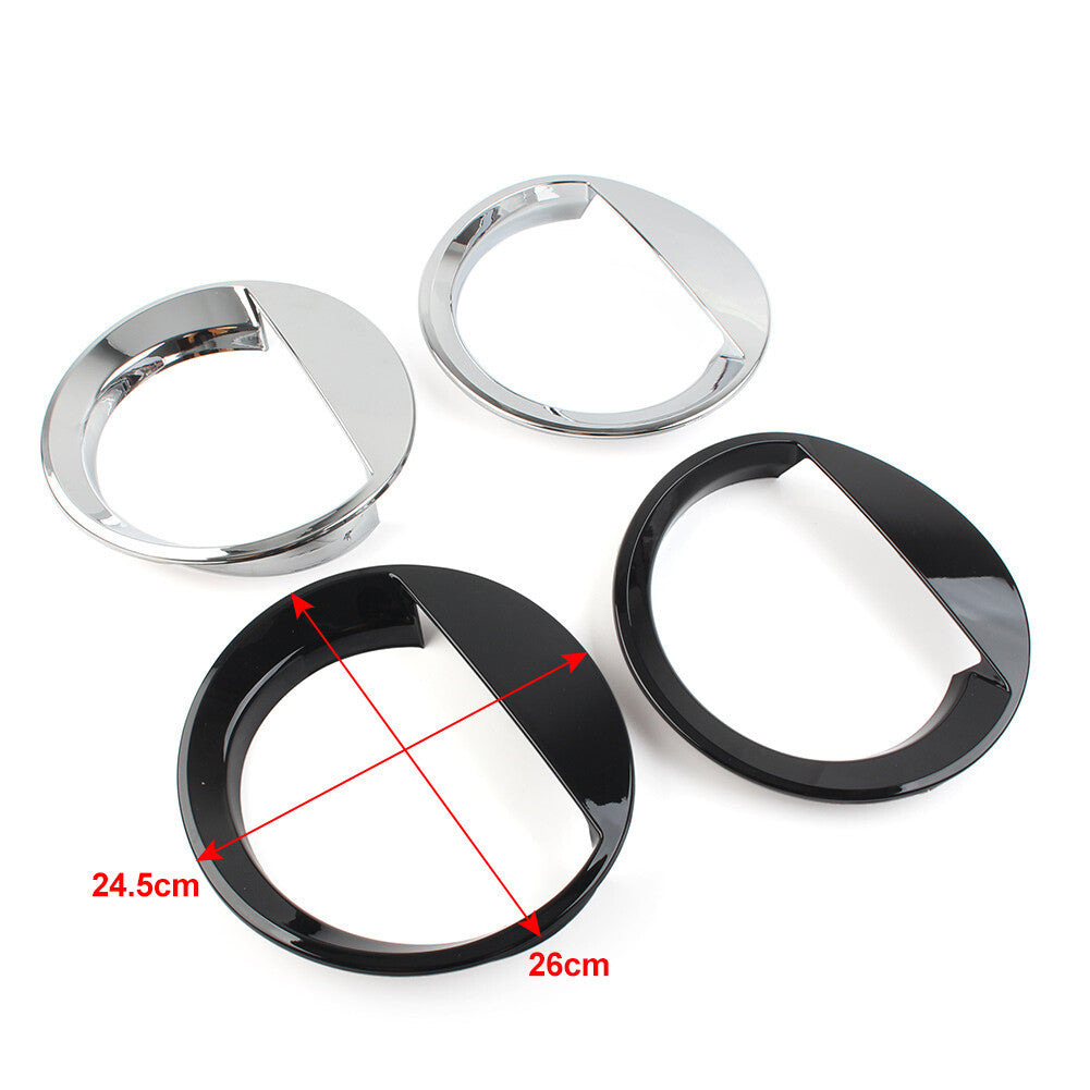Angry Bird Style Front Headlight Cover Trim for Jeep Patriot 2011-2017