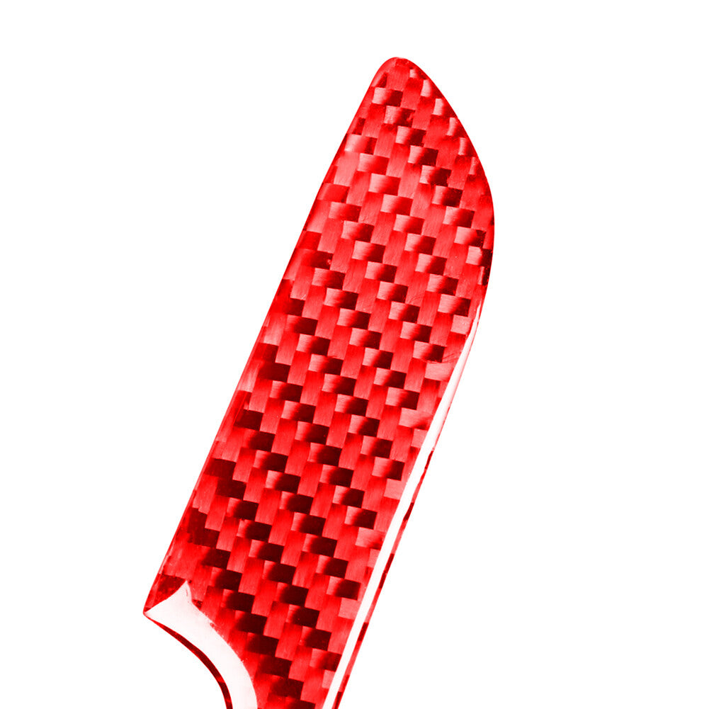 for Audi for A4 2017-2019 Red Carbon Fiber Rearview Mirror Anticollision Cover Trim