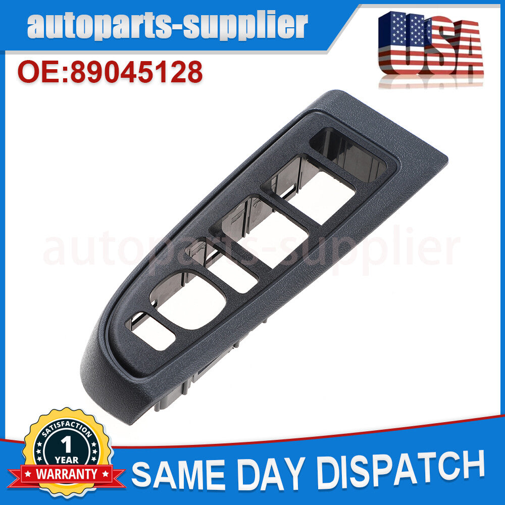 Master Window Switch Bezel for Chevrolet Silverado for GMC for Sierra 1500 2500 3500 (Left Side)