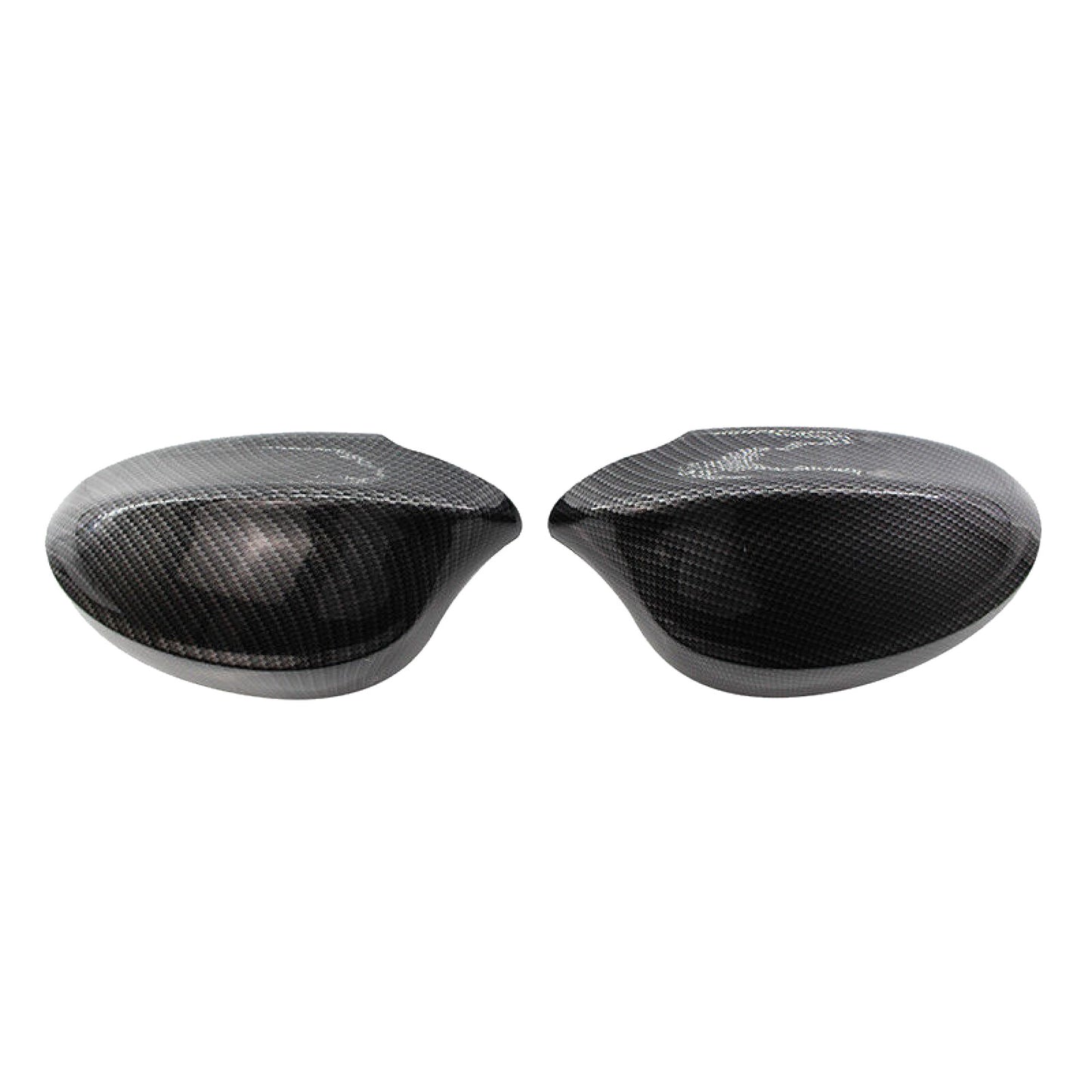 2 Pcs L+R Carbon Fiber Replace Side Mirror Cover Caps for BMW E90 05-07 Decor G
