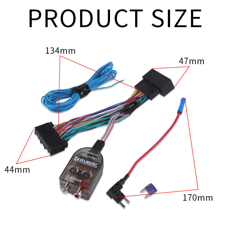 Factory Radio Stereo PlugPlay Add Subwoofer Amplifier Harness Adapter for Ford