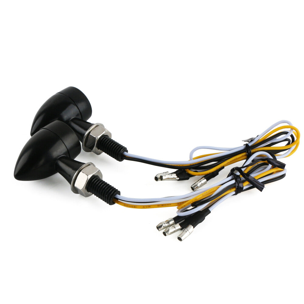 Universal Motorcycle for Mini Turn Signal Flashing Brake Light for Bobber Cafe Racer