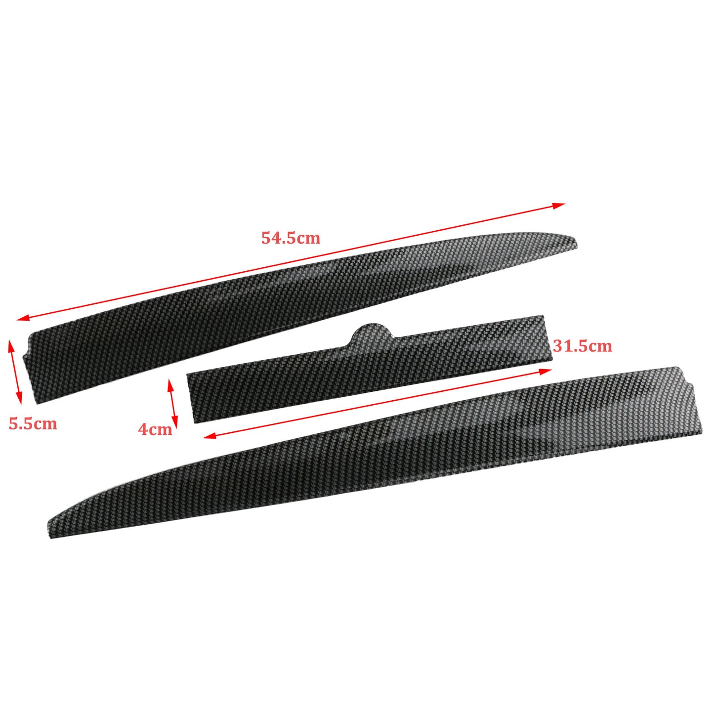 Carbon fiber universal adjustable trunk lip boiler roof rear