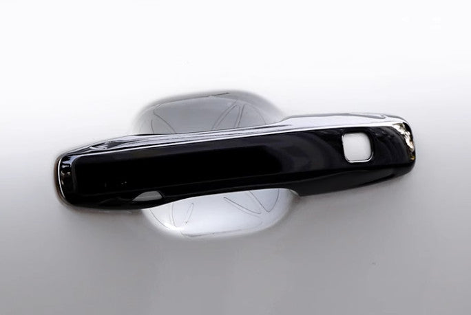 for Volvo XC60 2018-2024 Glossy Black Exterior Side Door Handle Cover Trim 4Pcs