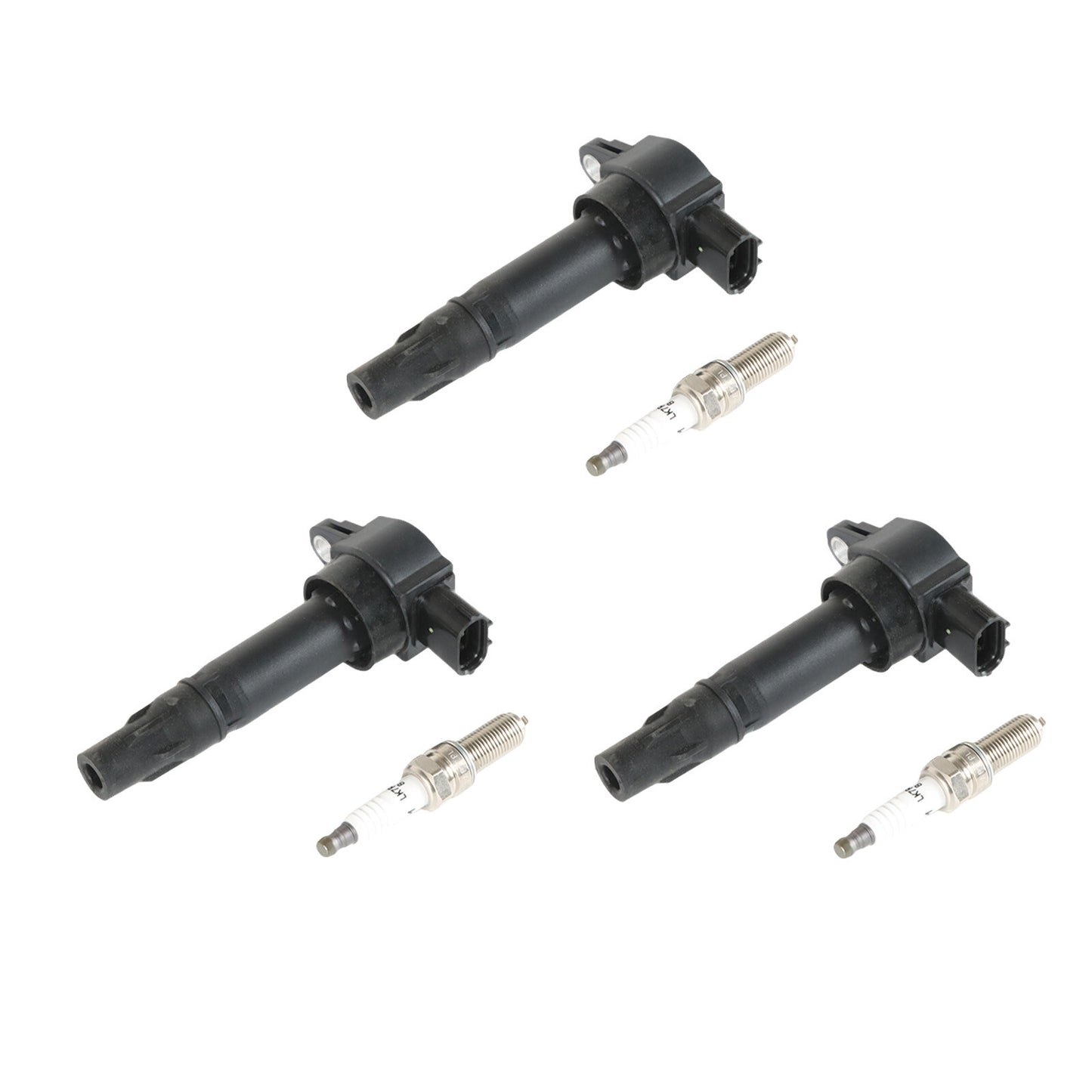 3X Ignition Coil Platnium Spark Plug for 2008-2015 for Smart Fortwo 1.0L L3 UF681