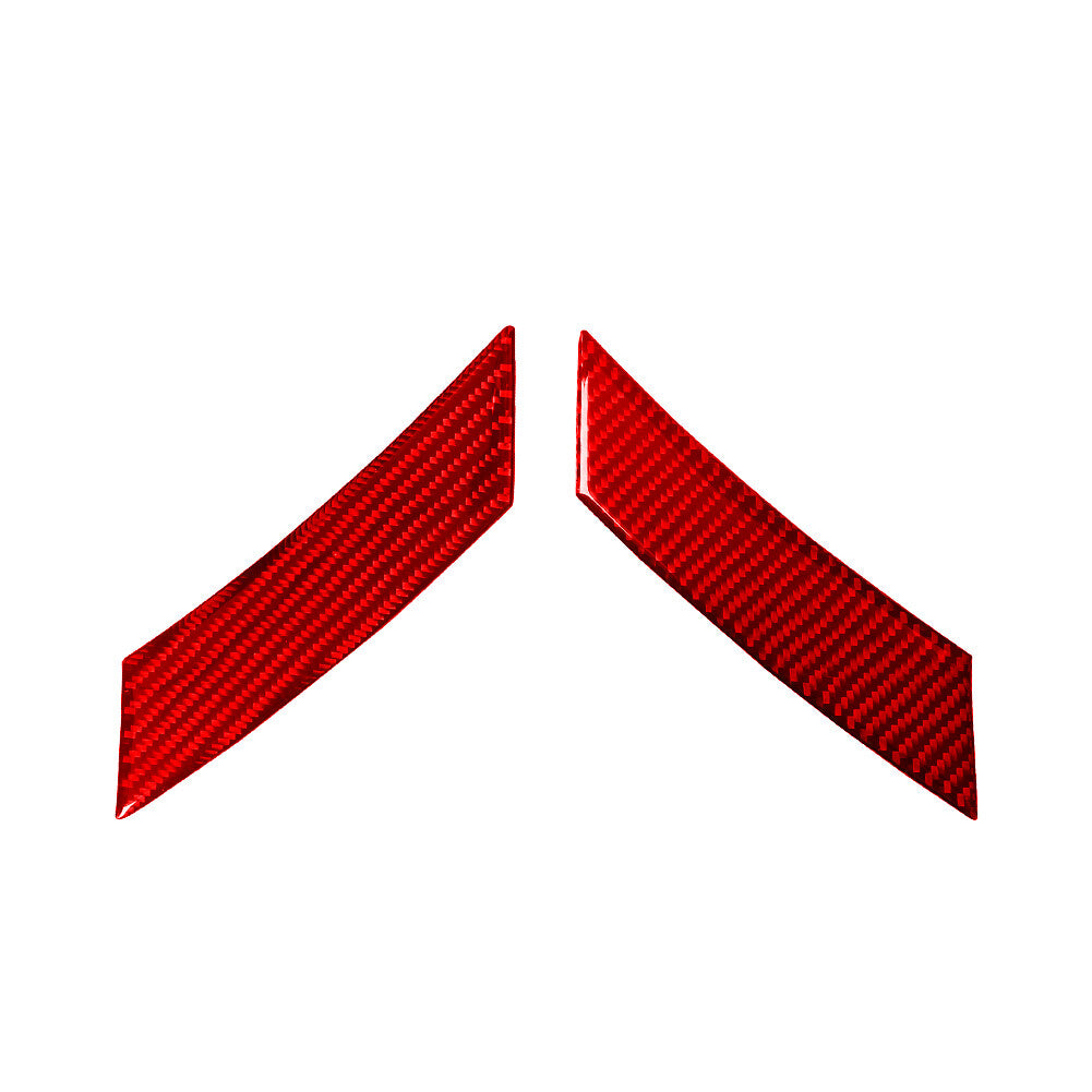Red Carbon Fiber Rear Door Panel Trim for Land Rover Discovery Sport 2015-2019
