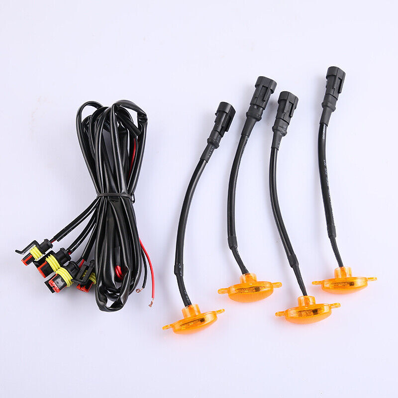 for Mazda CX-9 2021-2024 Front Grille yellow LED Light Style DRL Lamp
