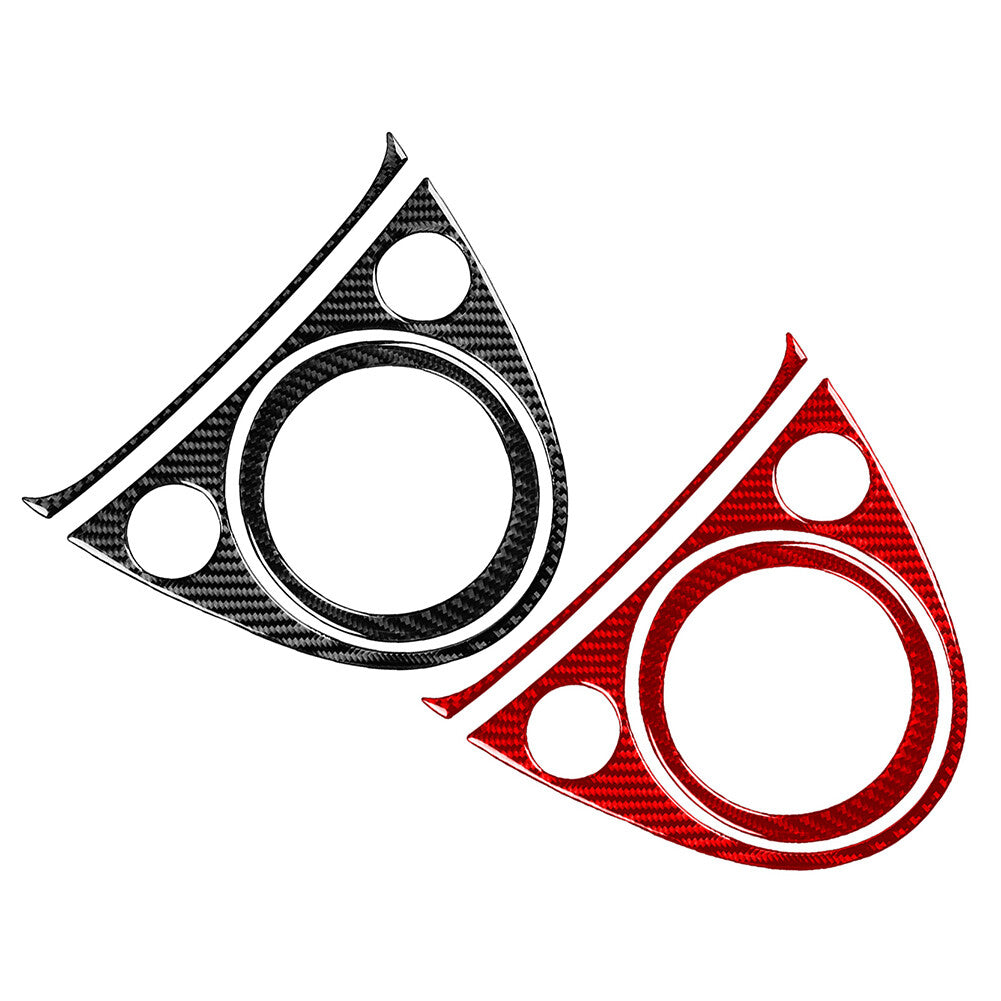 Carbon Fiber Central Console Gear Shift Panel Cover Trim for Fiat 500 2012-2015