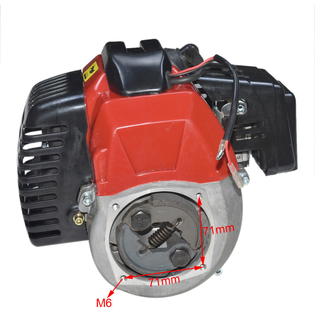 Gas-powered fuel tank + 50cc 2-stroke motor suitable for four-wheel drive off-road bicycles, scooters, and all-terrain vehicles.