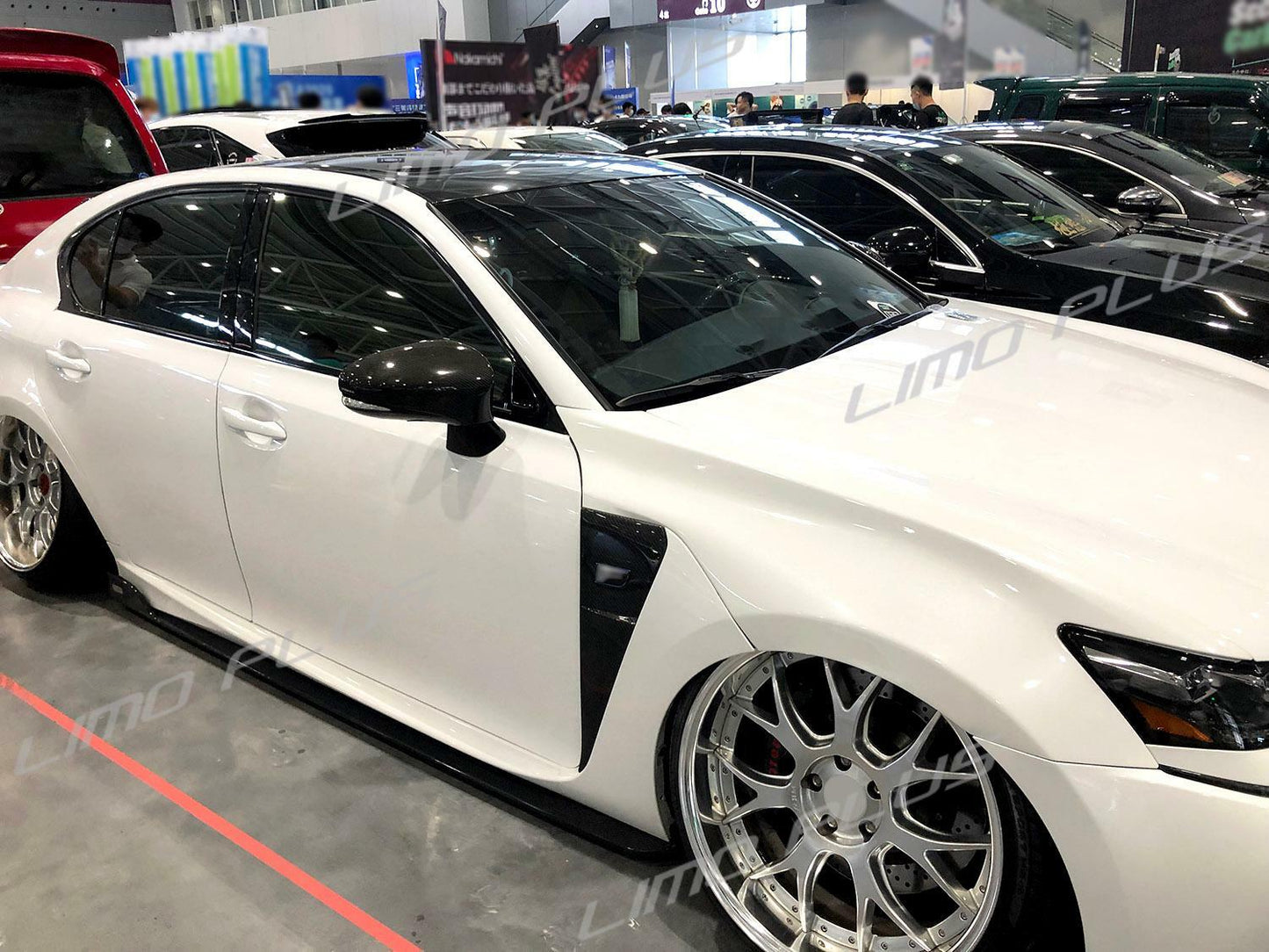 Real Carbon Fiber Mirror Cover Caps Replacement for Lexus IS200t IS300 ES300h