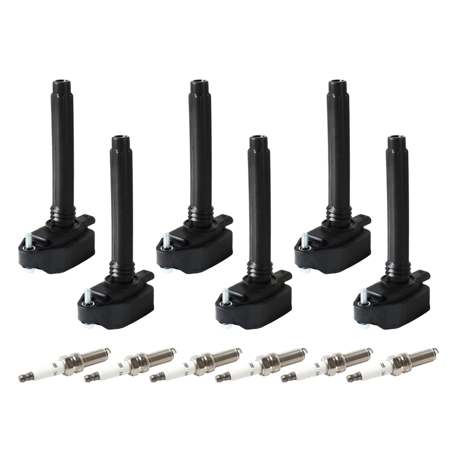 6x Ignition Coils 6x Iridium Spark Plugs for Chrysler for Pacifica for Jeep UF807