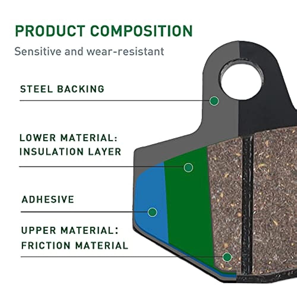 Front Rear Brake Pads for YAMAHA YZ 125 YZ250 1990-1997 WR125 WR200 WR250 WR500