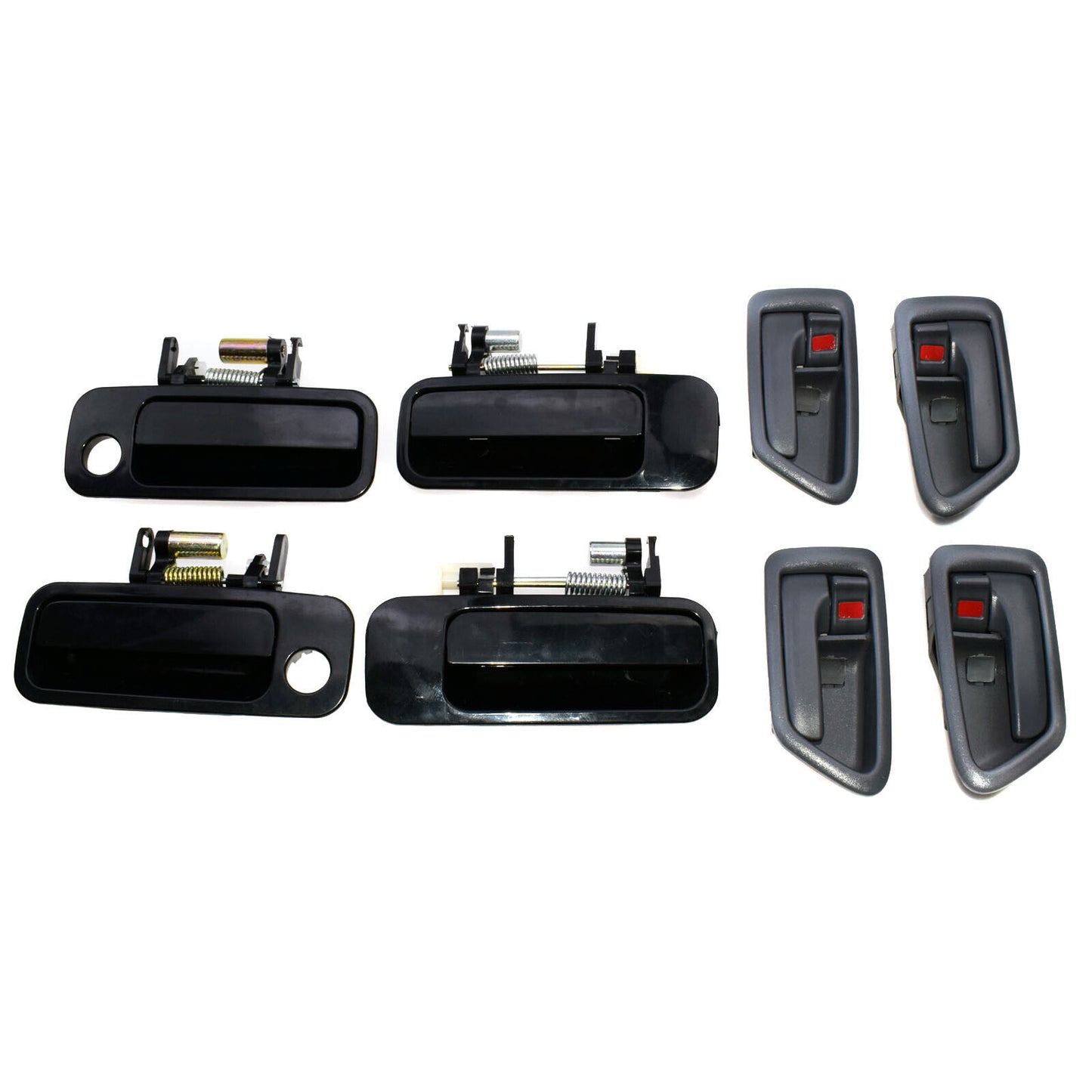 for Toyota for Camry 97-01 8Pcs Front Rear Black Outer Inner Gray Door Handle Set