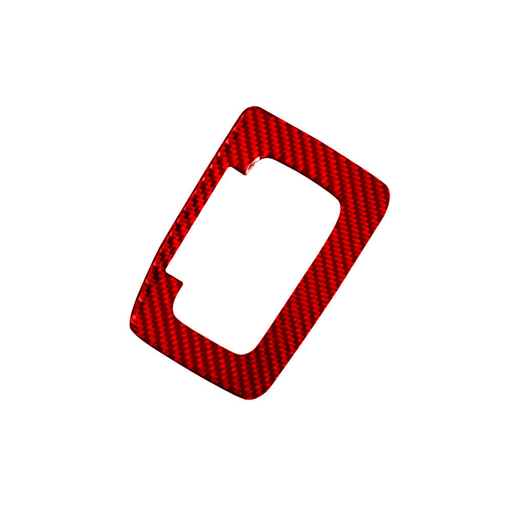 Red Carbon Fiber Gear Shift Inner Frame Cover for Ford Ranger 2019-2022 Type A