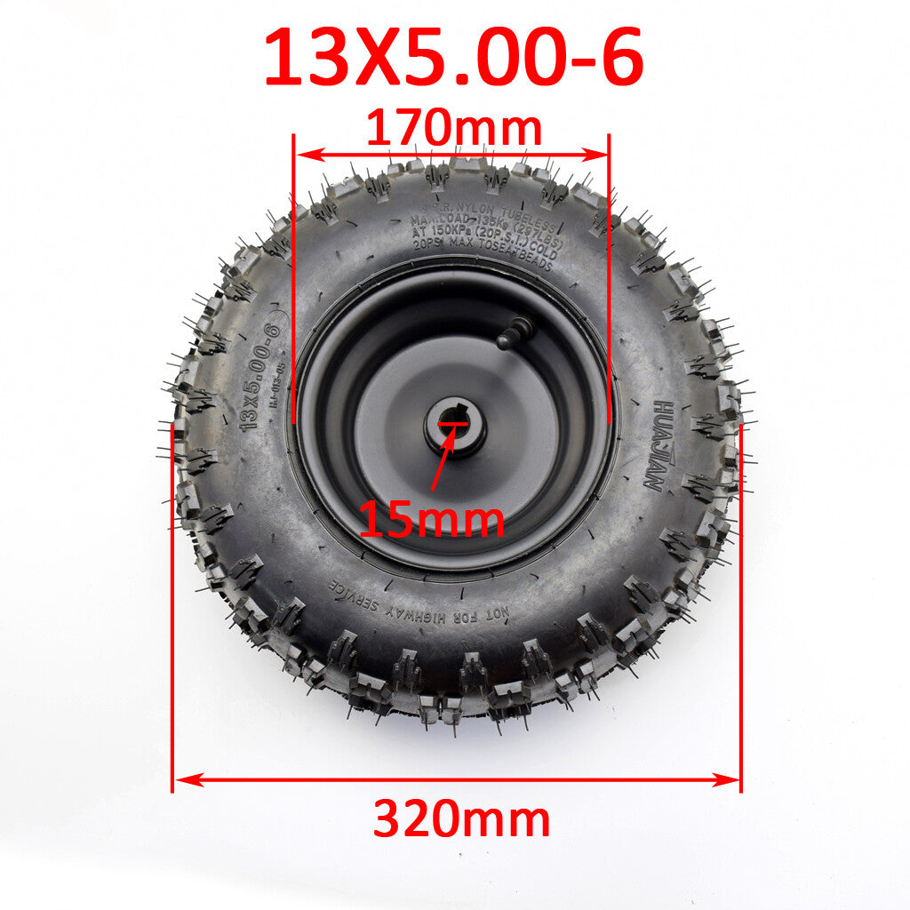 13x5.00-6 Tire Tyre wheel rim Pit Off-Road ATV QUAD Buggy Mower Go-kart