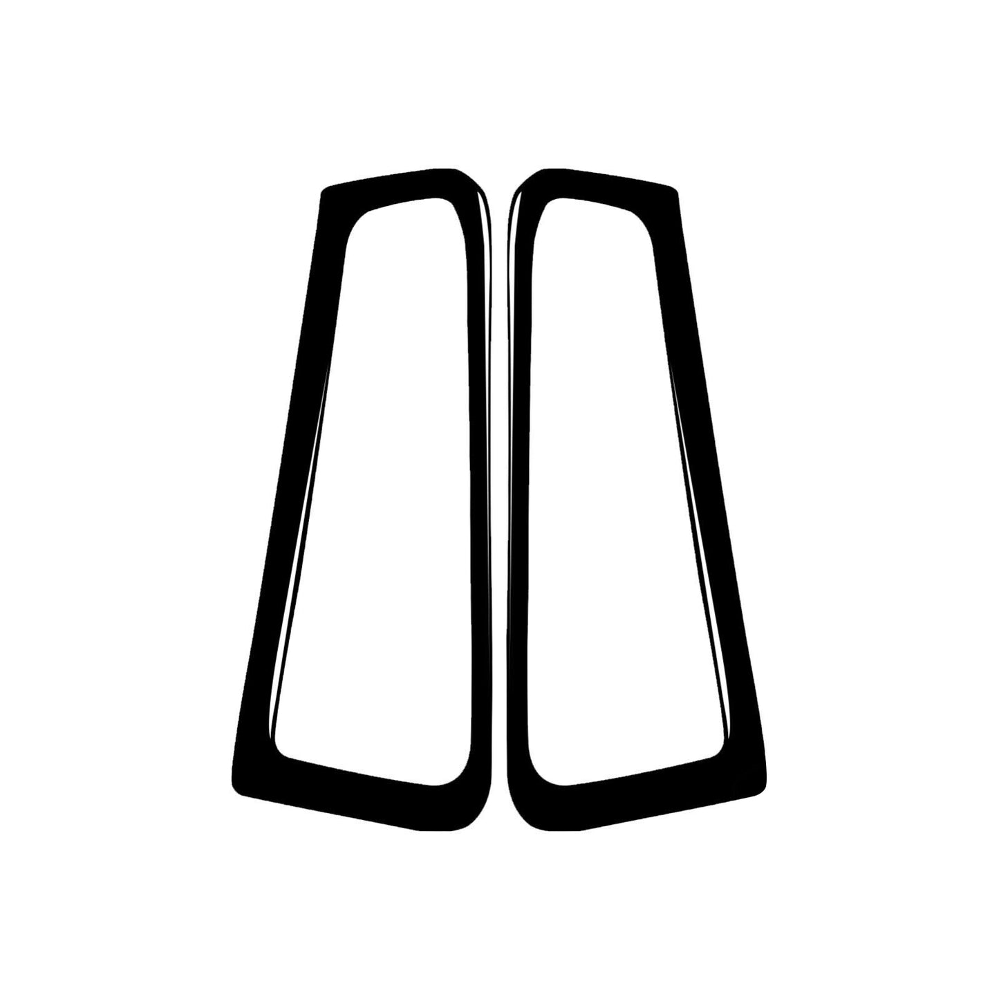 2pcs Piano Black Interior Fogger Vent Cover Trim for Infiniti G37 2010-2013
