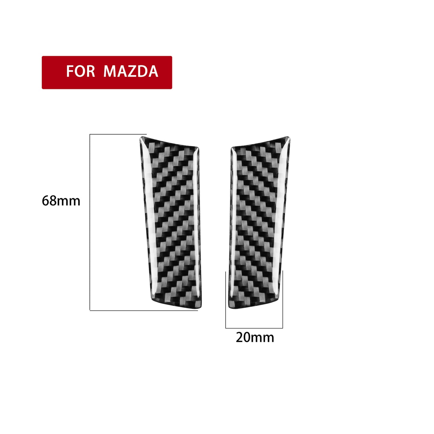 Carbon Fiber Interior Steering Wheel Chin Trim for Mazda MX-5 Miata 2009-2015