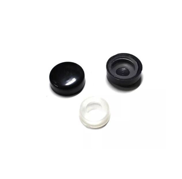 Bonnet Car License Plate Frame Cap, Rear Boot 4-Eye Ultra-Thin Black for Audi