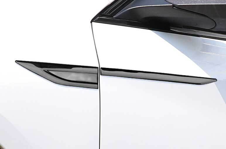 Black Steel Cover Trim Fender Body Side Air Outlet for Chevrolet Malibu 16-2021