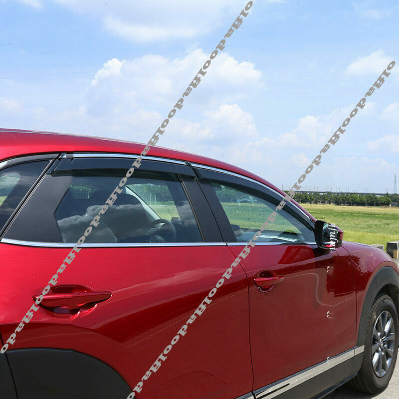 for mazda CX-30 2020-2024 Side Window Wind Visors Sun Rain Guard Vent Deflectors