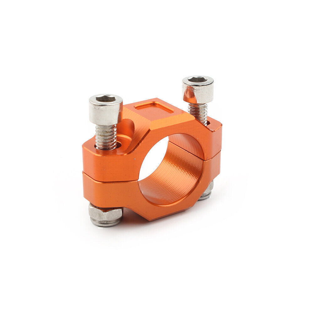 1x CNC Rotating Bar Clamp For Brake Clutch Perch 22mm 7/8 Handlebar Orange