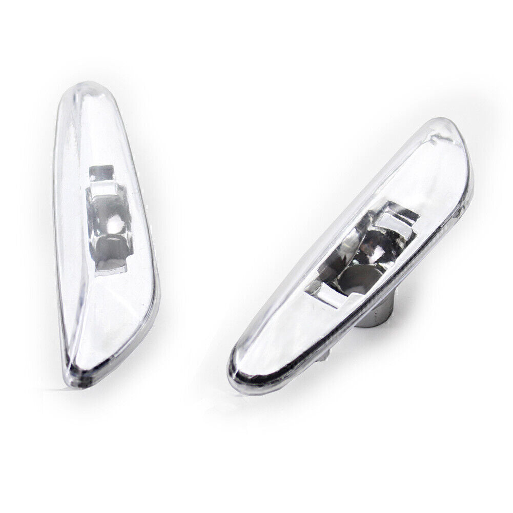 for BMW E46 4DR 02-05 63137165915 2x Clear Side Marker Light Turn Signal Lamp