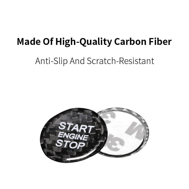 Carbon Fiber Car Engine Push Start Button Cover for Audi for A4 for A5 A7 for A8 Q3 Q5 Q7