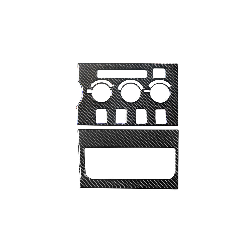 2X Carbon Fiber Central A/C Control Panel Trim for Toyota Tundra 2007-13 Type B