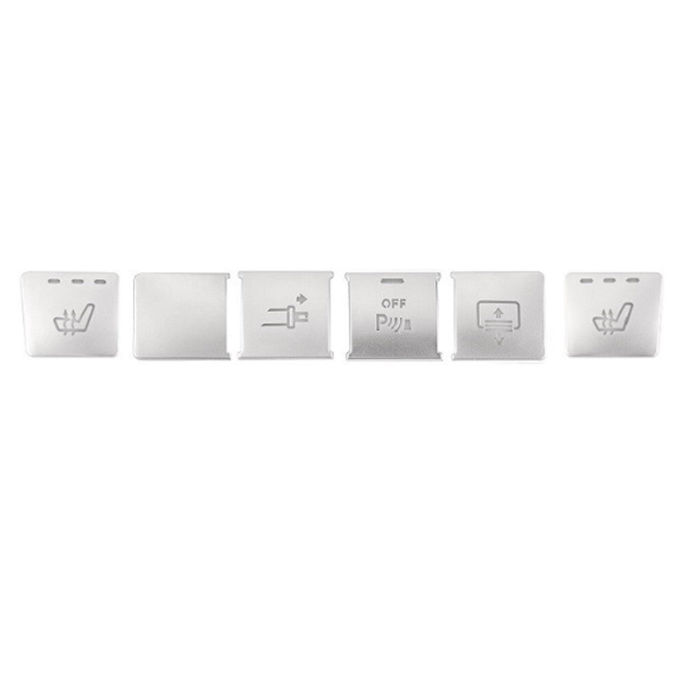 6Pcs for Mercedes-Benz E C207 Car Center Console for Seat Function Switch Cover Trim