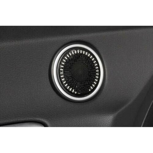 for Hyundai Sonata 2020-2023 Black S.Steel Front Door Speaker Horn Cover Trim 2X