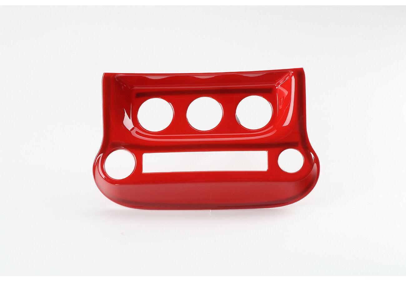 for Jeep for Wrangler JK 2011-2017 Red Dashboard A/C Switch Cup Holder Panel Trim 3x