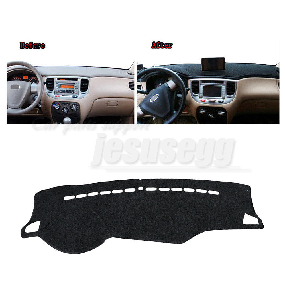 for Kia Rio Rio5 2006-2011 Front Dashmat Pad Dashboard Sun Shade Cover Carpet