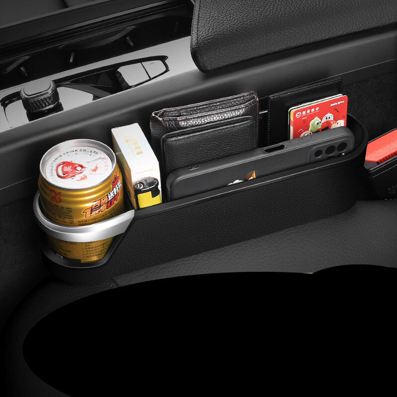 Left Side Car for Seat Gap Filler Storage Box Crevice Organizer Accessories Black