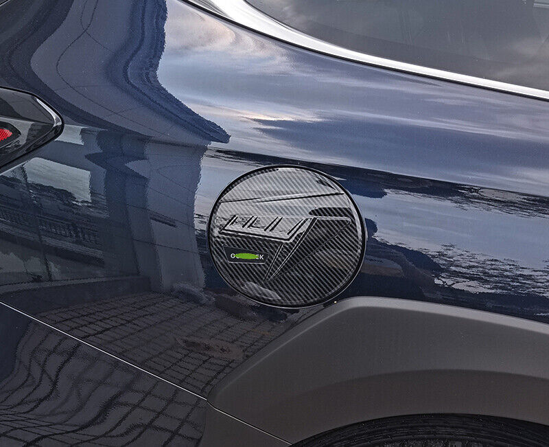 Carbon Fiber ABS Fuel Filler Gas Tank Cap Cover Trim For for Subaru Outback 2020-23