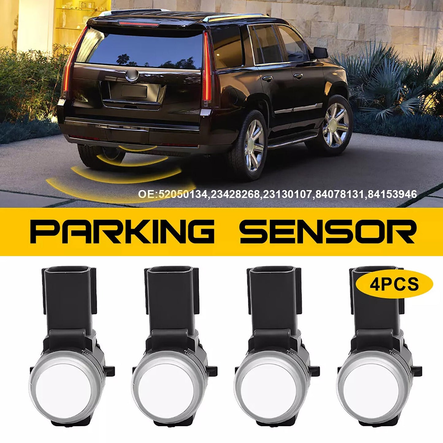 4PCS 23428268 23130107 Parking Sensor for Cadillac CTS/XTS/XT5 2014-2017