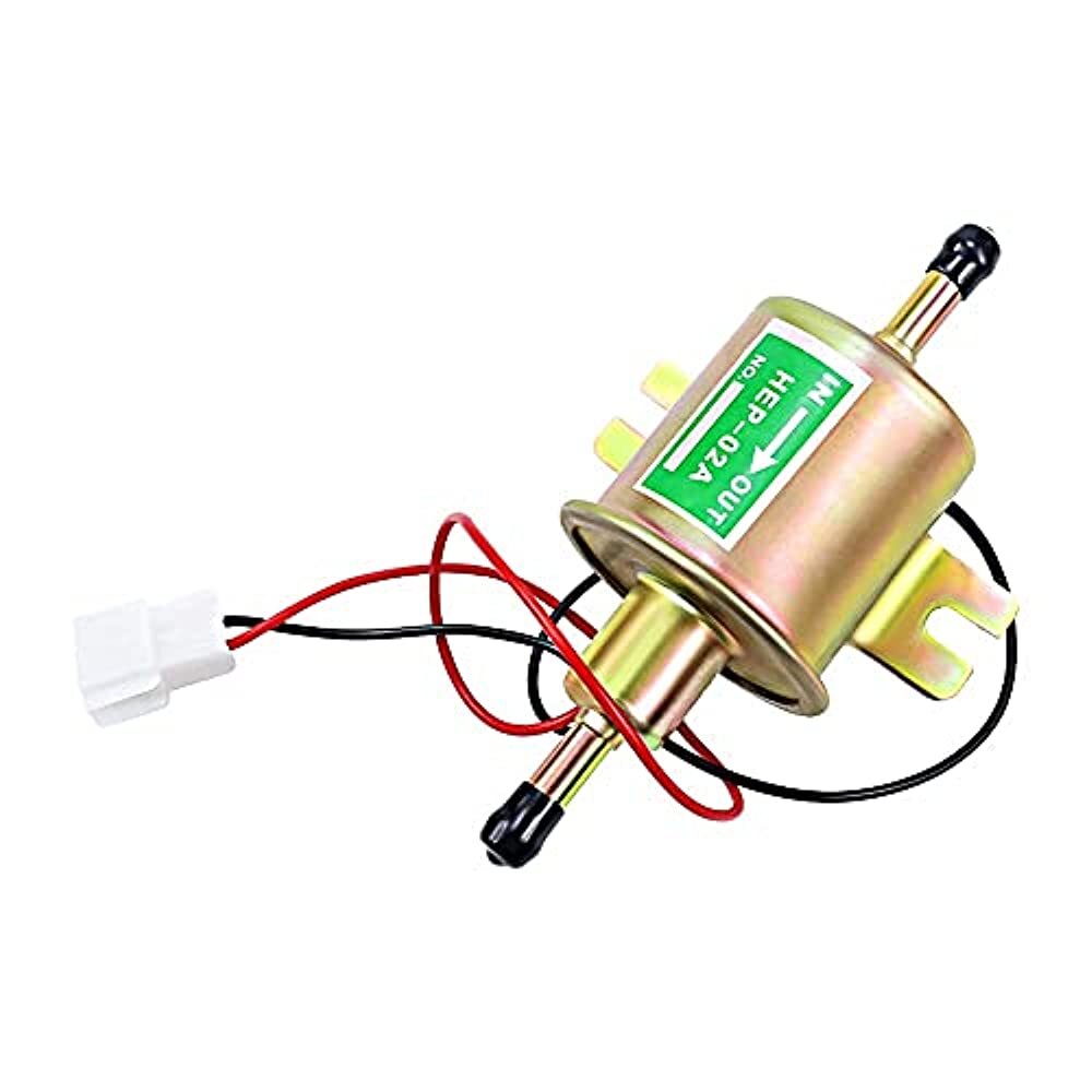 Electric Fuel Pump 12V for Lawn Mower Carburetor Gas Diesel Engine 2.5-4psi